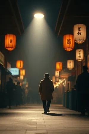 电影《长夜将尽》守夜人独坐仓库门口等待来信的剧照