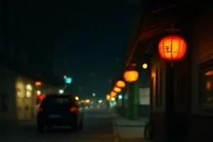 《城南旧事簿》老式院落木门与藤椅的剧照