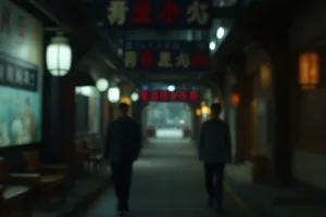 《错位时刻》车站大钟与行人错身而过的剧照