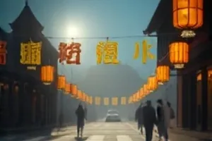 《雾中邮局》单人值班窗口与打字机的内景剧照